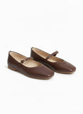 Ballerina Flat Leather Square BF-802
