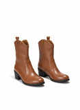 Long Boot Heels Leather Stylish LB-36