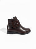 Ankle Boot Leather With Zipper G-25