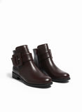 Ankle Boot Leather With Zipper G-25