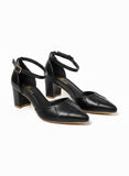 Shoes Mid Heels Leather F-606