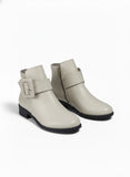 Ankle Boot Leather With Zipper G-25