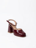 Shoes High Heel Leather Glossy H-17