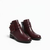 Ankle Boot Leather With Zipper G-25