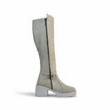 Long Boot Mid Heels Suede Elegant LB-42