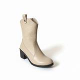 Long Boot Heels Leather Stylish LB-36