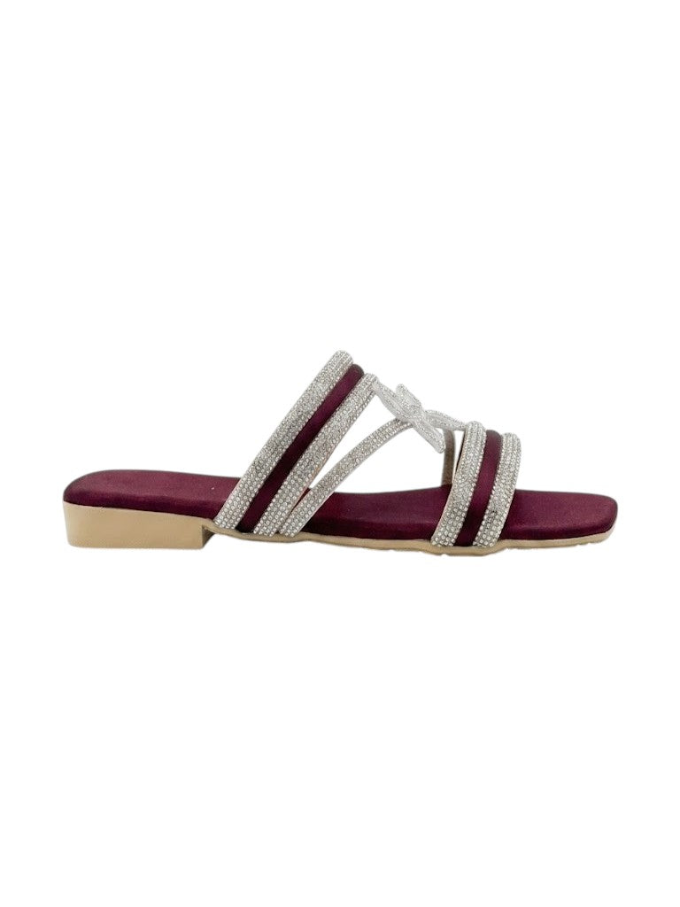 Slipper Flat Diamond With Suede  SL-226