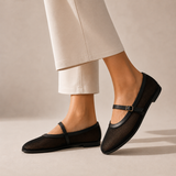 Ballerina flat Leather In a distinctive way BF-813