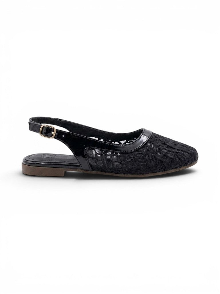 Ballerina Flat Dentelle With Buckle BF-809