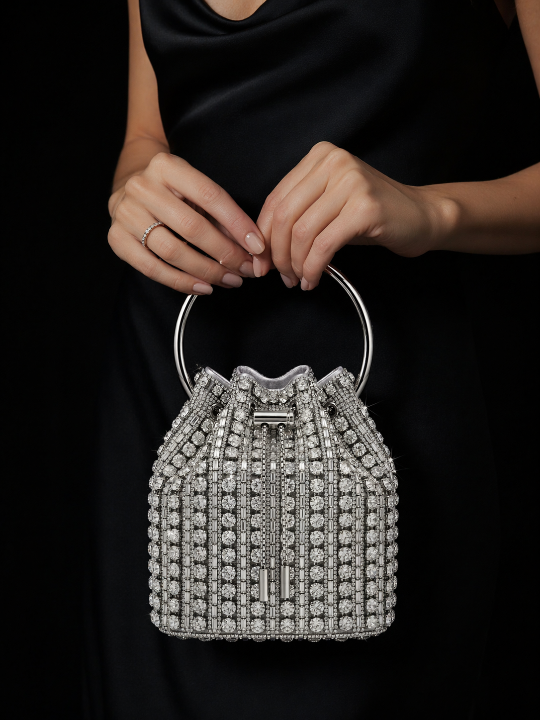 Crossbody evening bag Drawstring ZS-3
