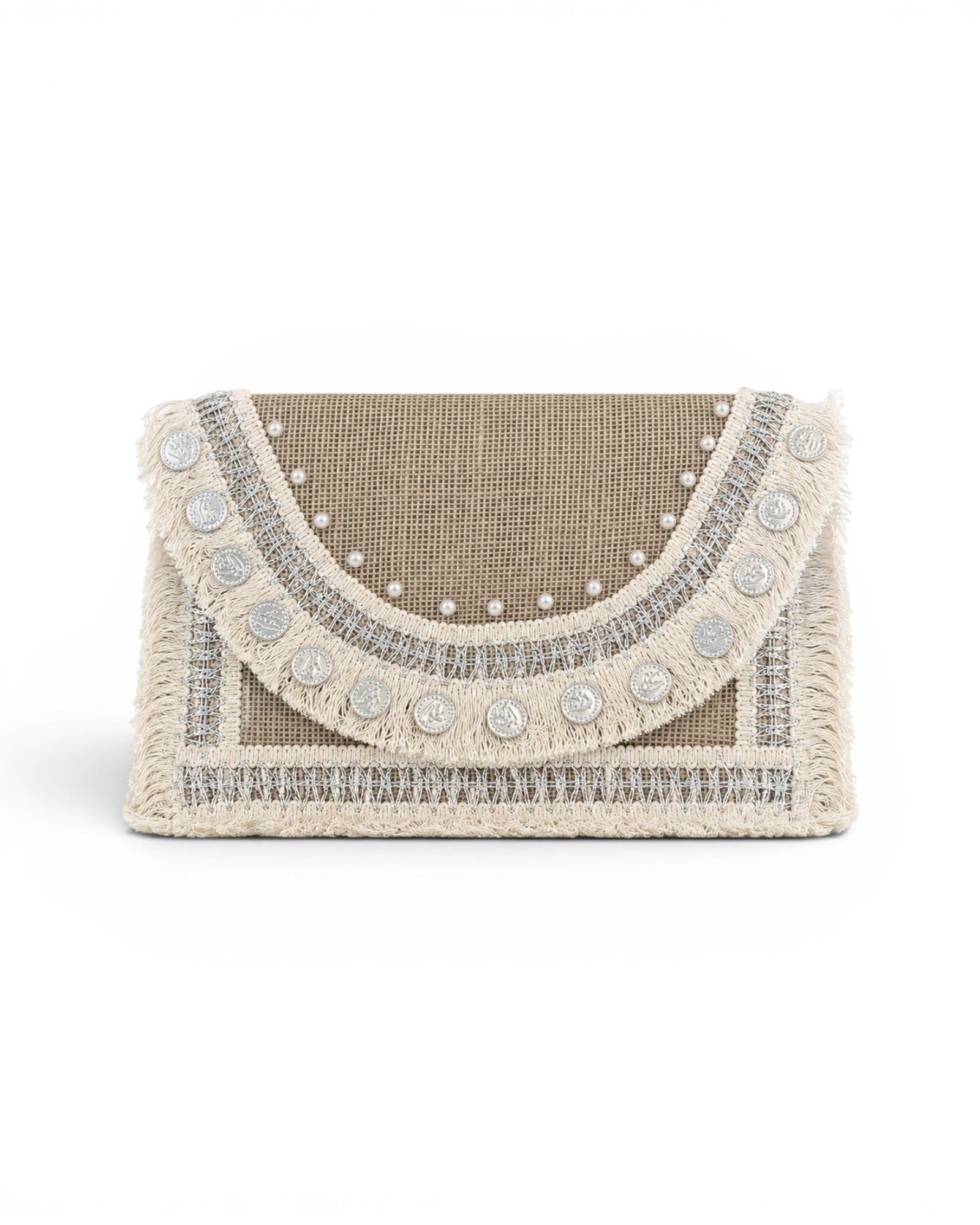 Handbags clutch elegant burlap ZT-2