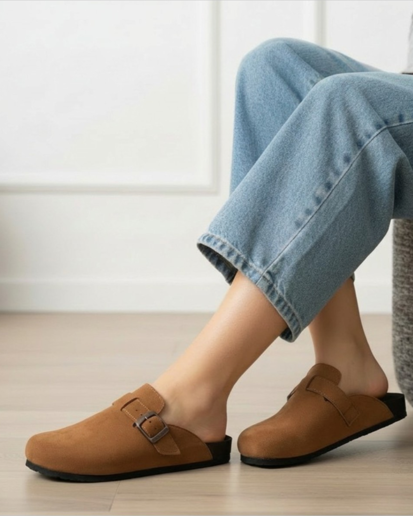 Mules Flat Suede SB-15