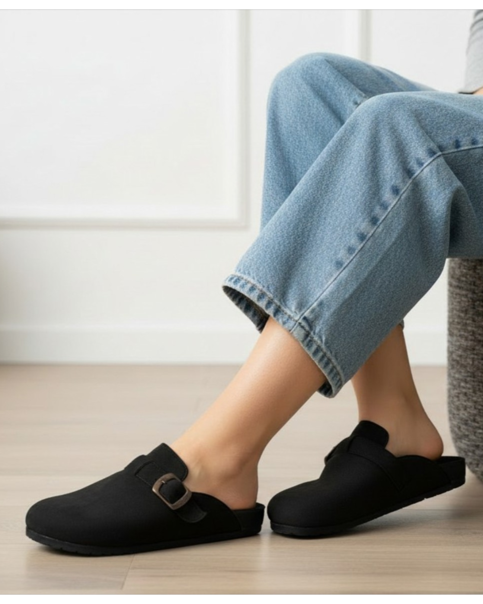 Mules Flat Suede SB-15