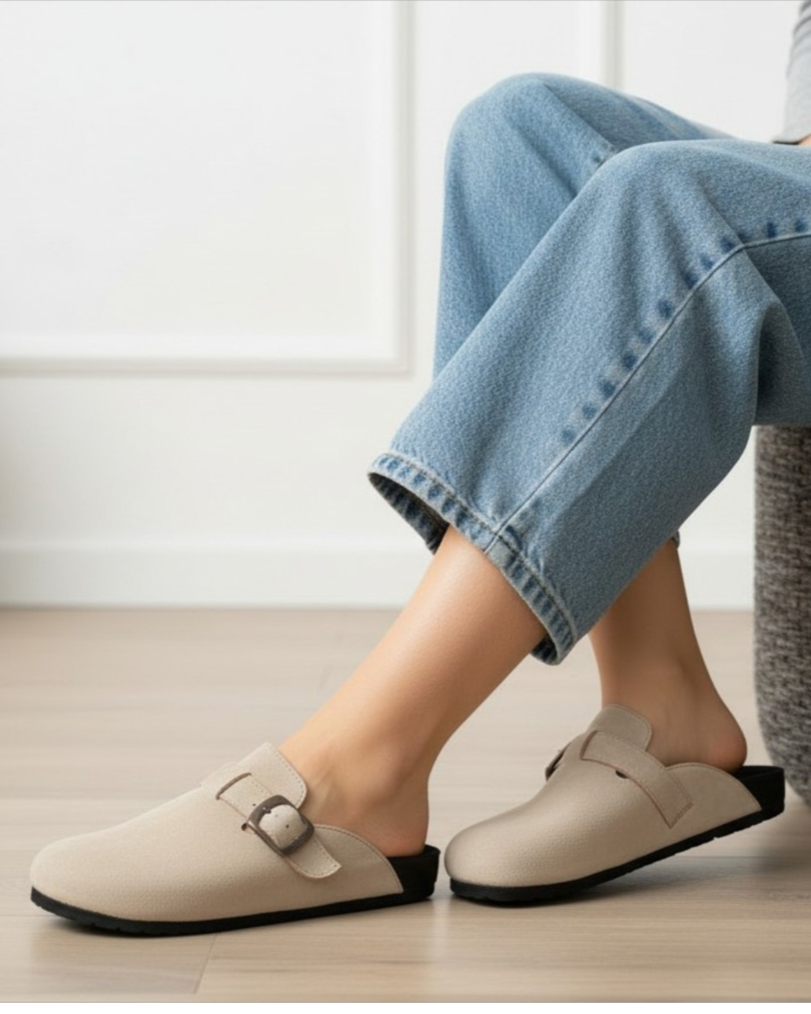 Mules Flat Suede SB-15