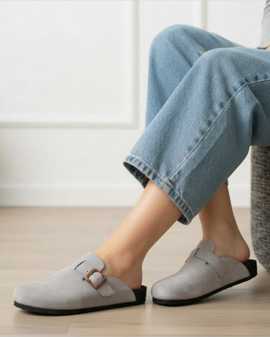 Mules Flat Suede SB-15