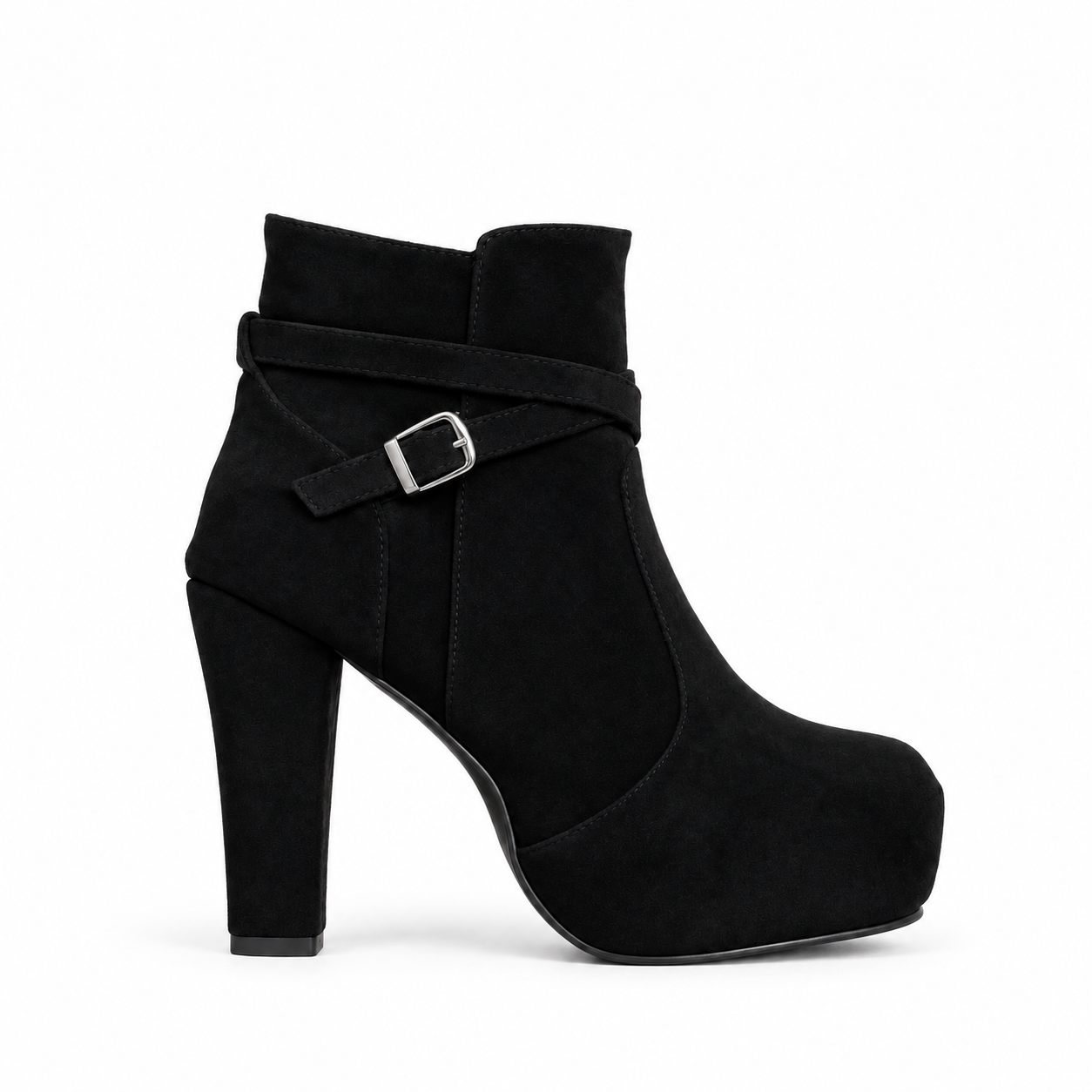 Ankle Boot Suede High Heel Distinctive design R-28