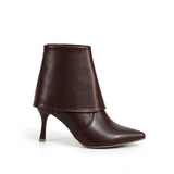 Ankle Boot Leather with a slim heel Mid With a spacious design and a zipper L-120