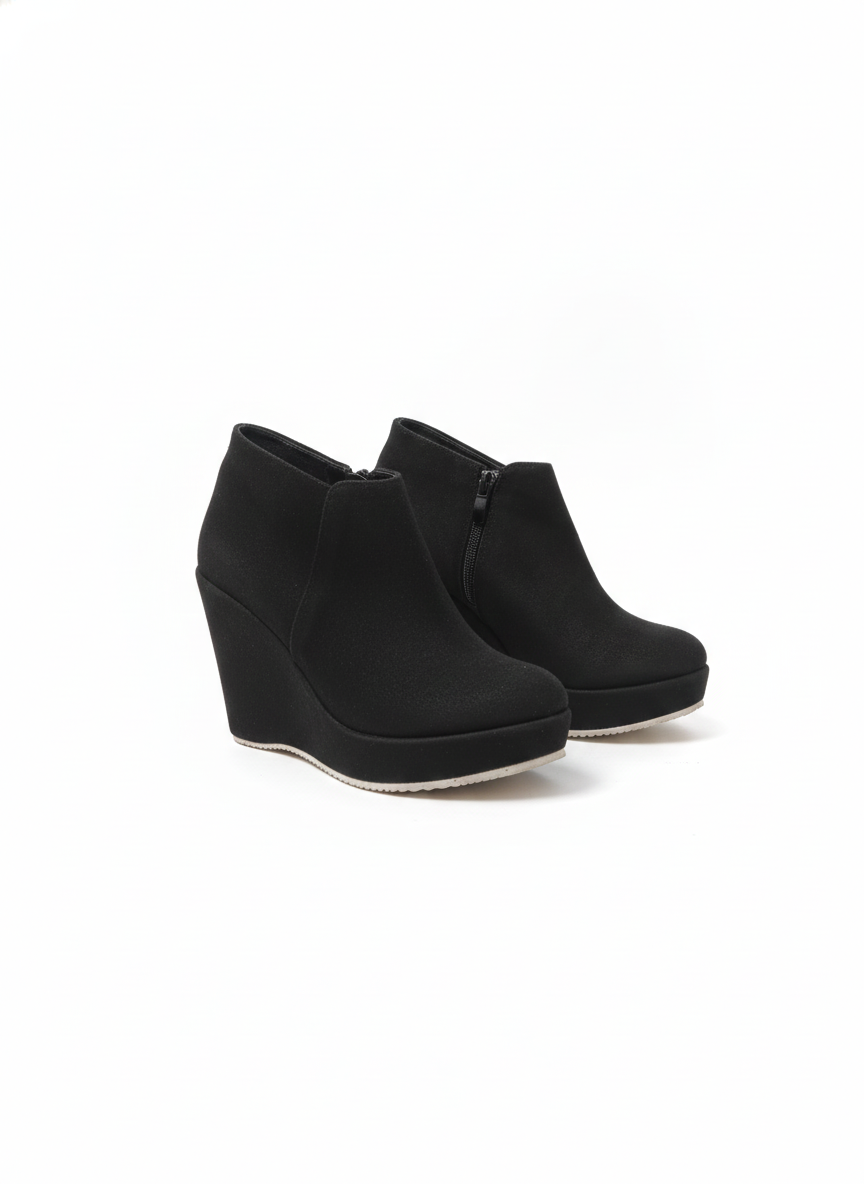 Suede Heel Boot BW-10