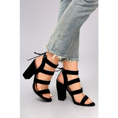 Suede Heel Sandal SN-2