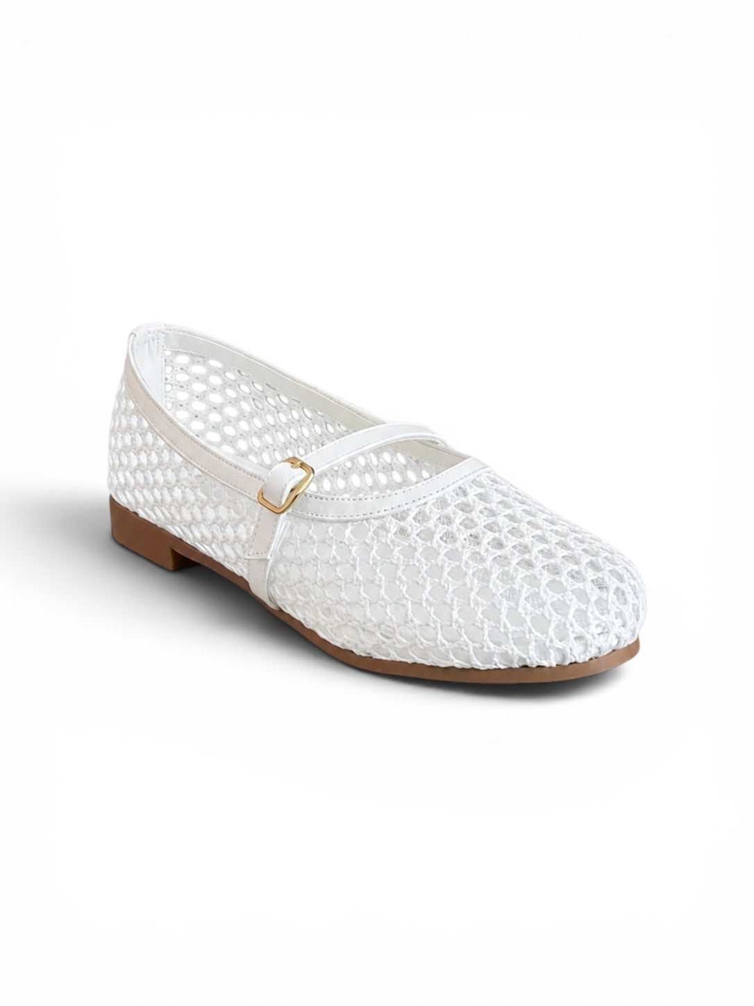 Ballerina flat Leather mesh BF-812