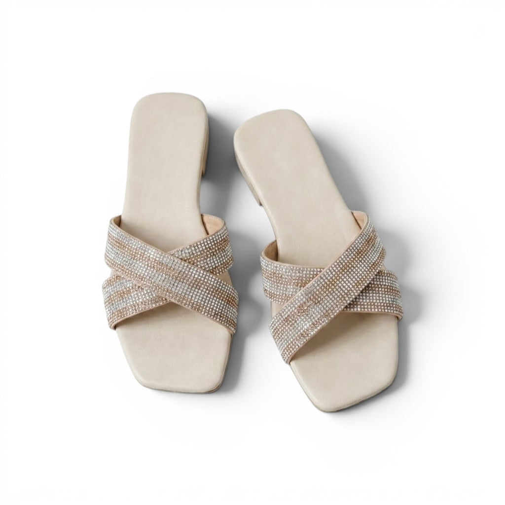 Slipper Flat Diamond Distinctive Letter X SL-228