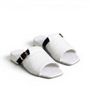 Slippers Leather Elegant With Buckle - SL-218