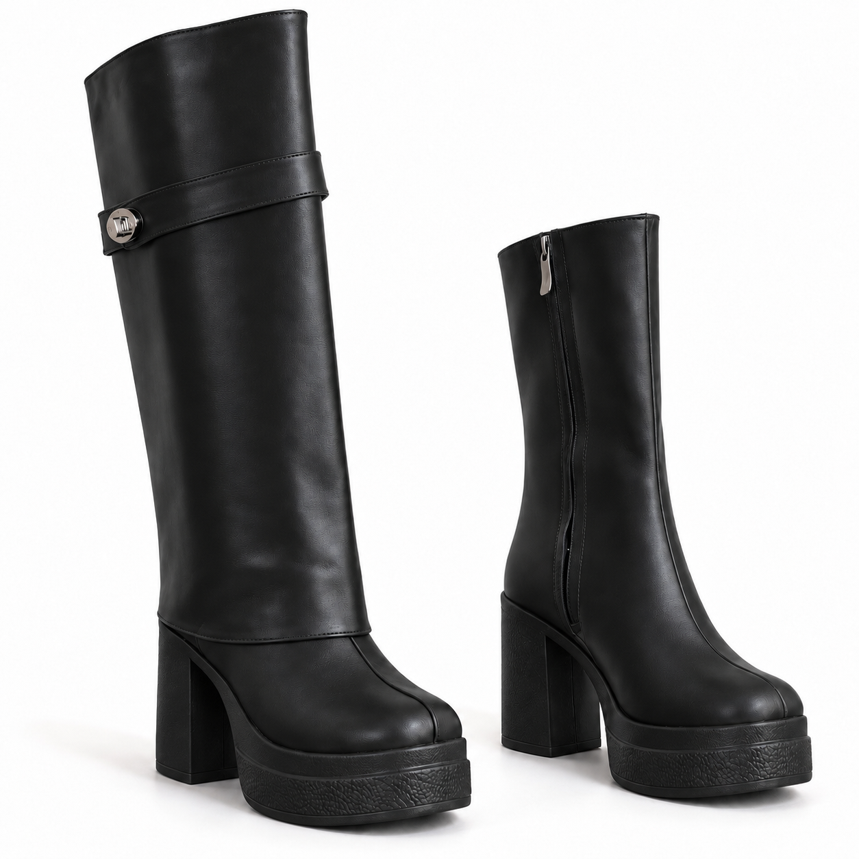 Long Boot High Heel Leather LB-44