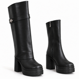 Long Boot High Heel Leather LB-44