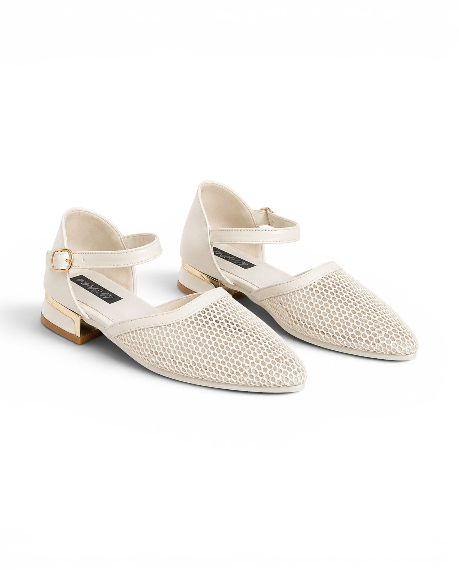 sandal flat Leather with mesh SF-64