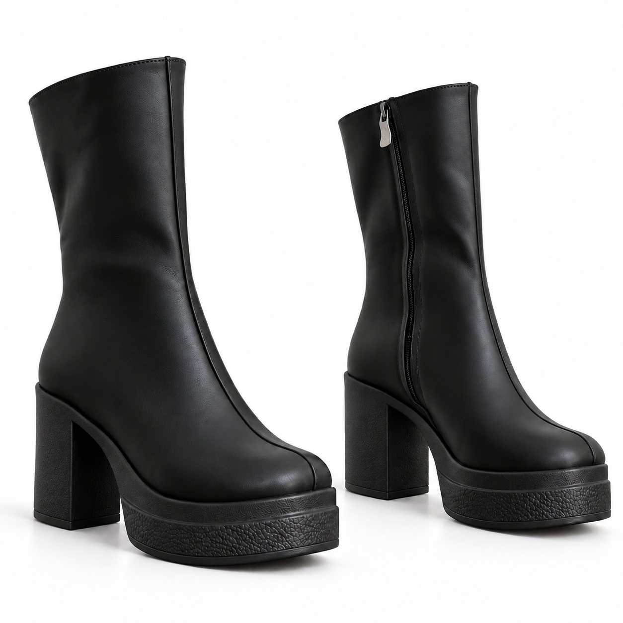 Long Boot High Heel Leather LB-44