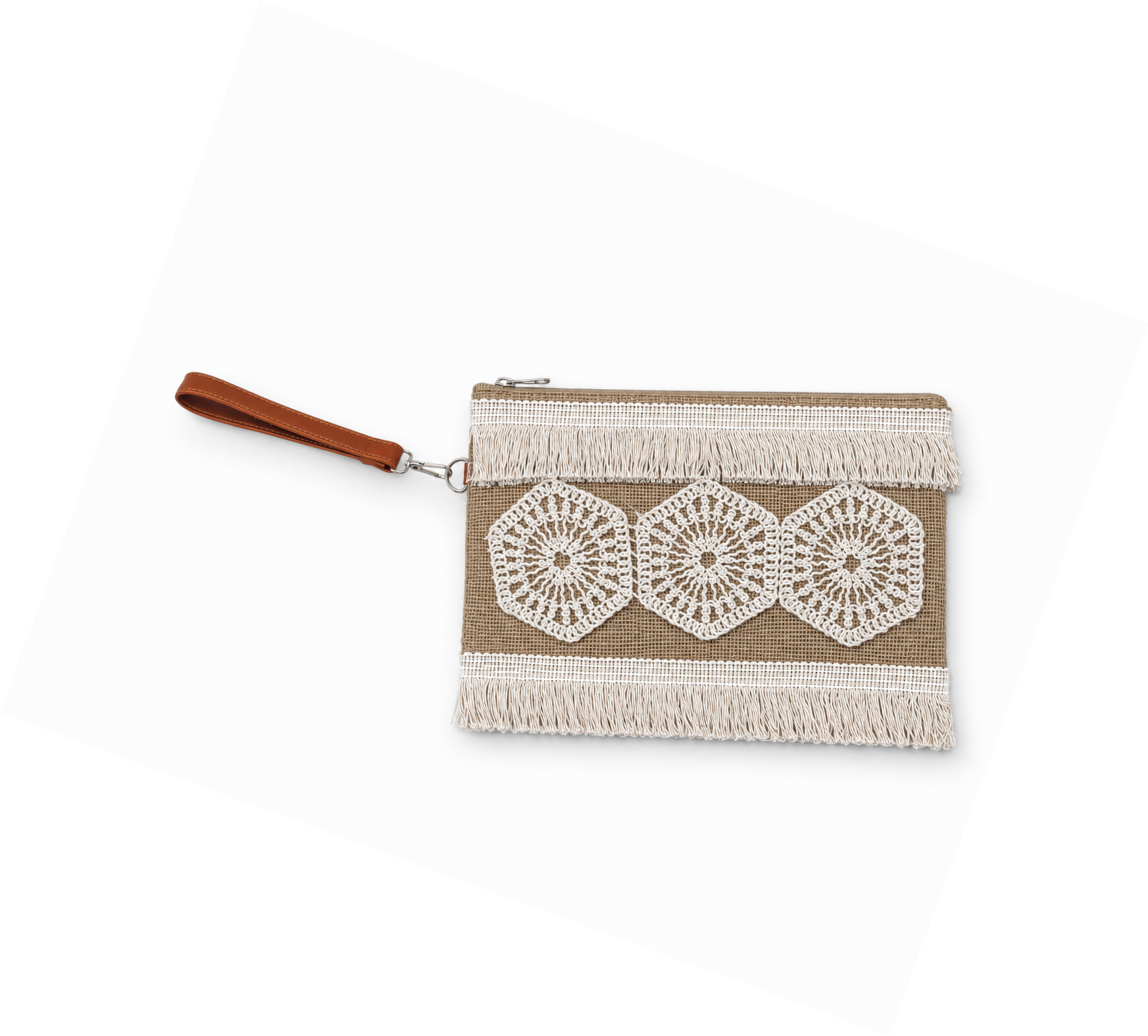 Handbags clutch Decorated with crochet ZT-4