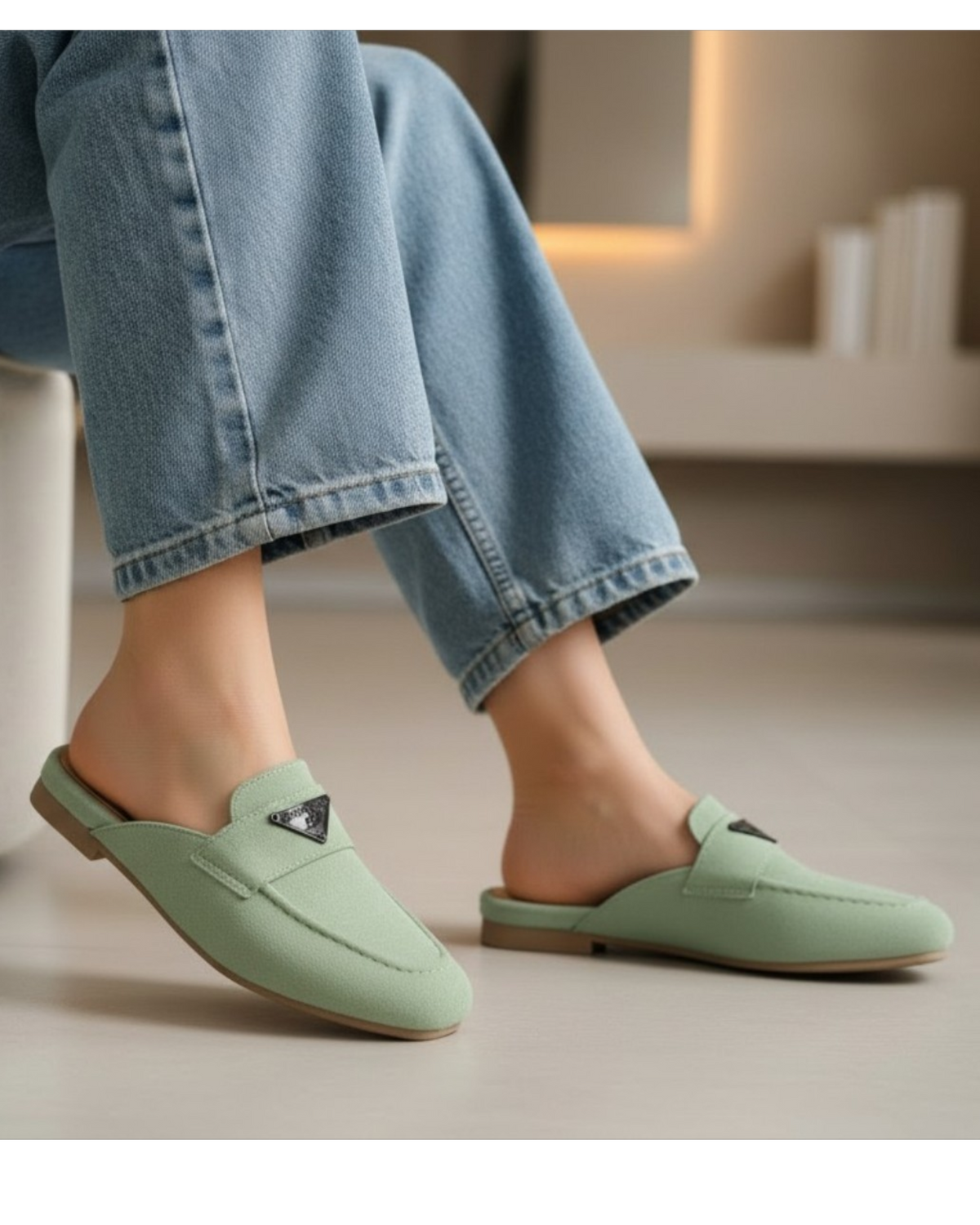 Mule Suede Flat Stylish SB-24