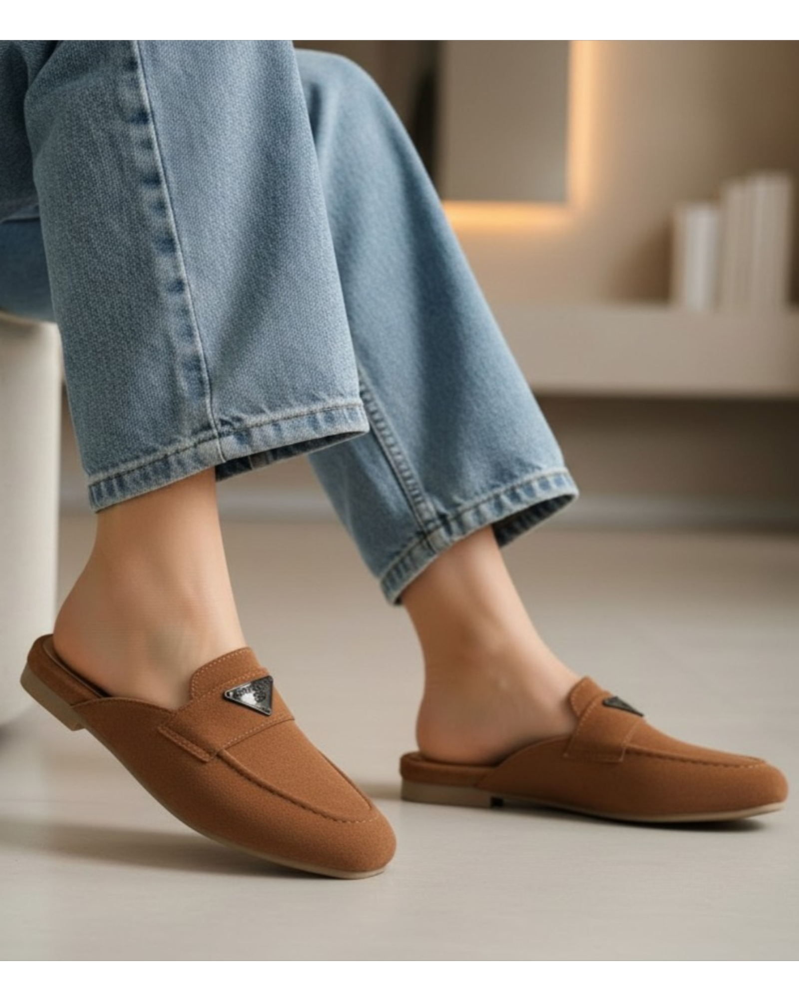 Mule Suede Flat Stylish SB-24