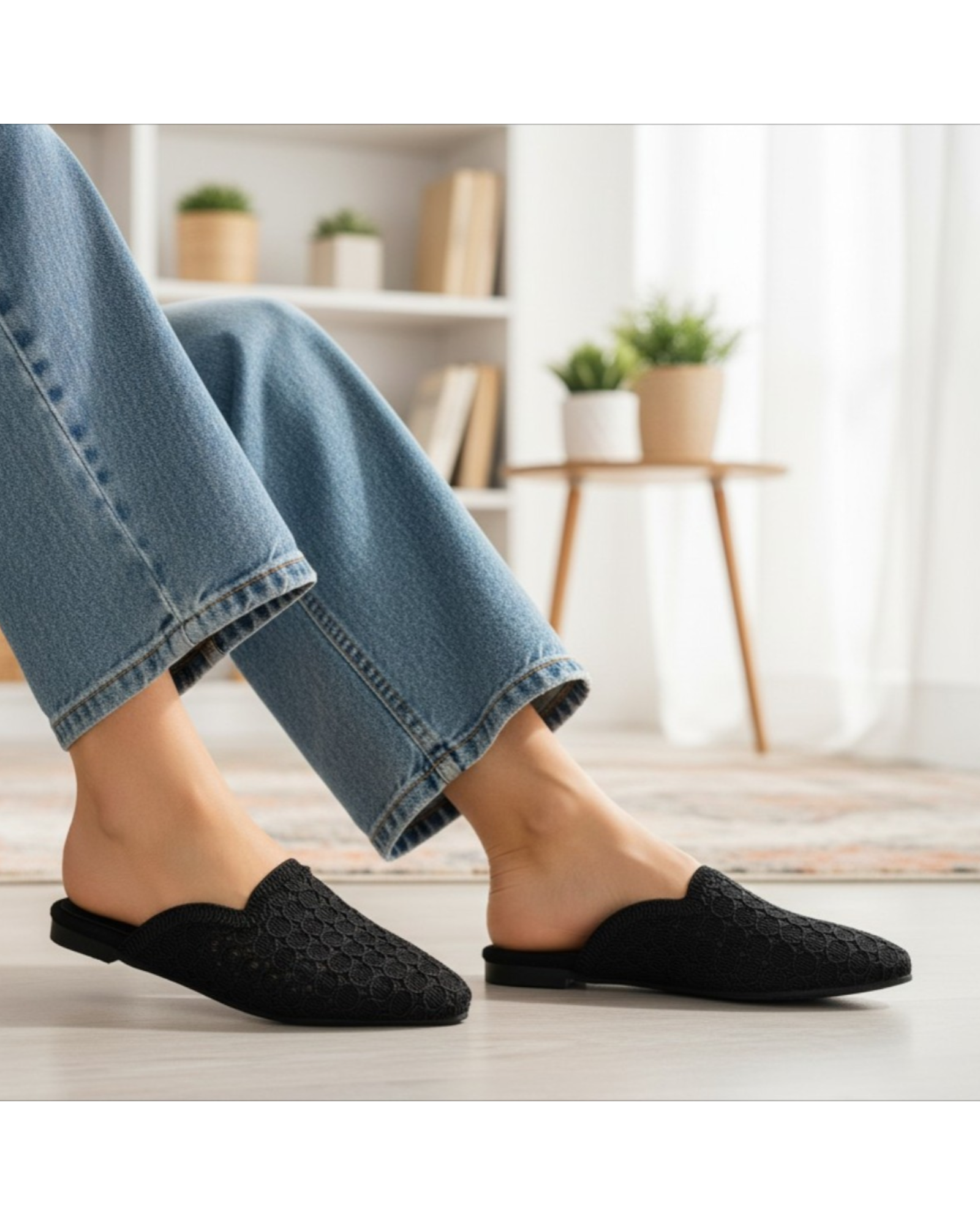 Mule Fabric Flat Elegant SB-25
