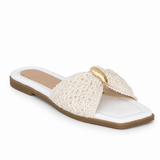 Slipper Flat Fabric Comfortable Shape Bow SL-255