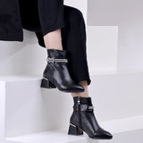 BOOT HEELS LEATHER  -R-5