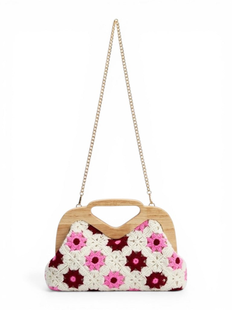 Handbag Wood And Fabric ZS-14