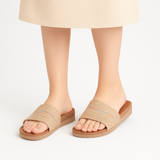 Slipper Heel burlap SL-122