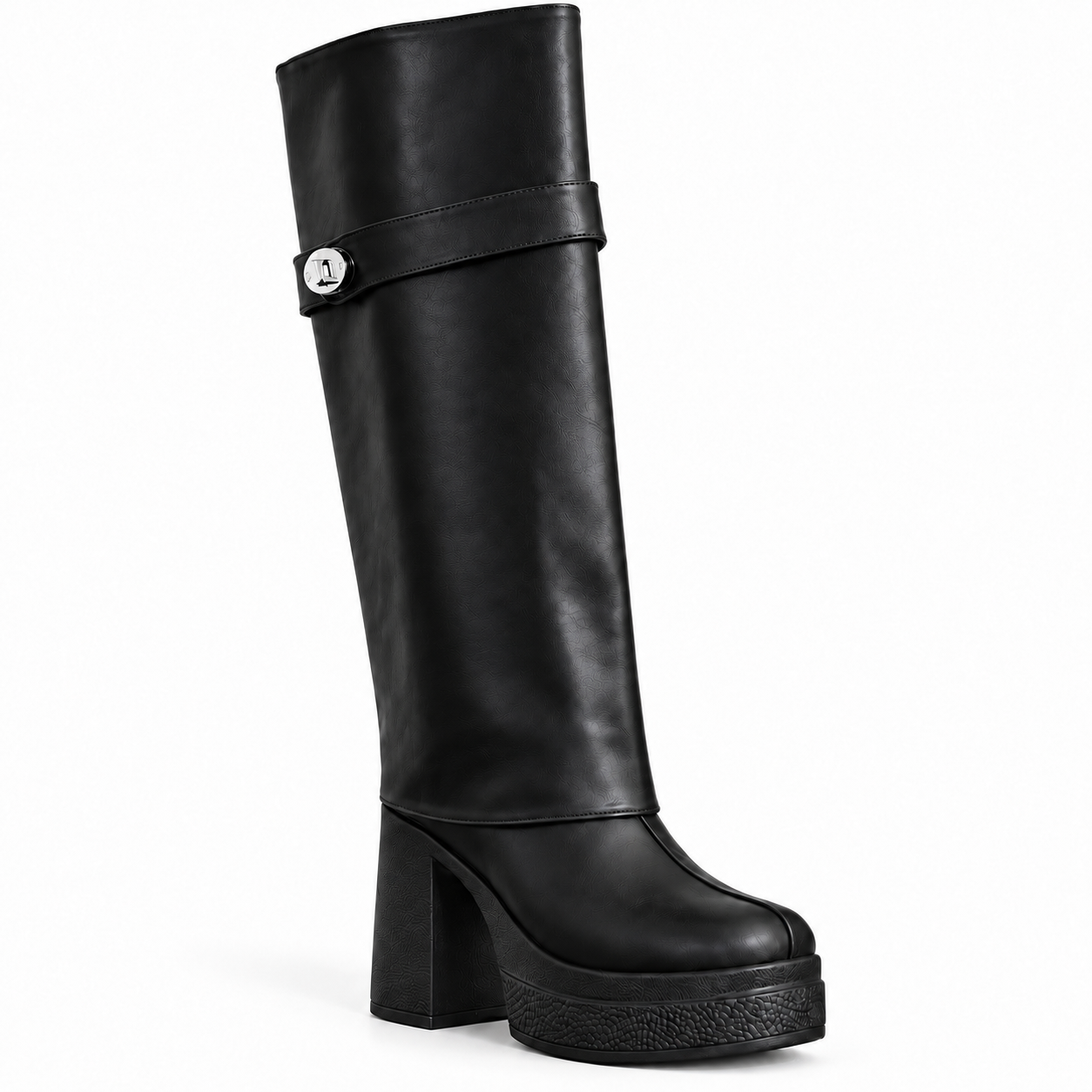 Long Boot High Heel Leather LB-44