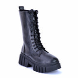 BOOT MID HEELS LEATHER - E -75