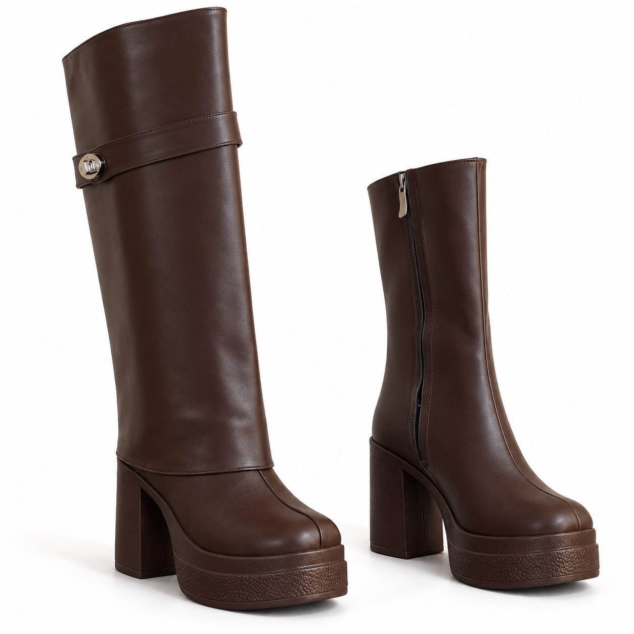 Long Boot High Heel Leather LB-44