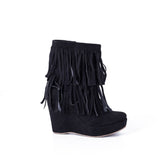 BOOT Mid HEELS SUEDE - BW-12