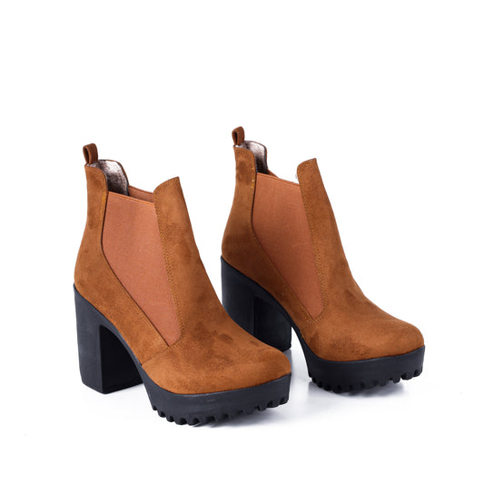 BOOT HEELS SUEDE - R-13