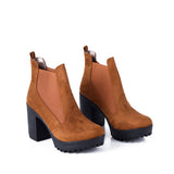 BOOT HEELS SUEDE - R-13