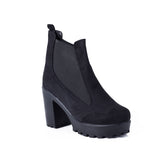 BOOT HEELS SUEDE - R-13