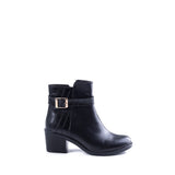 Ankle Boot Heels Leather With Buckle  R-18