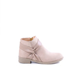 Ankle Boot Mid Heels Suede With Leather G-28