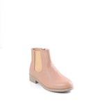 Ankle Boot Flat Leather With Elastic Elegant G-34