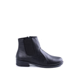 Ankle Boot Flat Leather With Elastic Elegant G-34