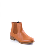 Ankle Boot Flat Leather With Elastic Elegant G-34